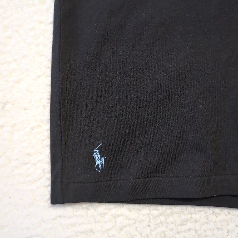 Polo Ralph Lauren Men's 4XB Black Logo-Printed Crewneck Single Stitch T-Shirt - Picture 3 of 7